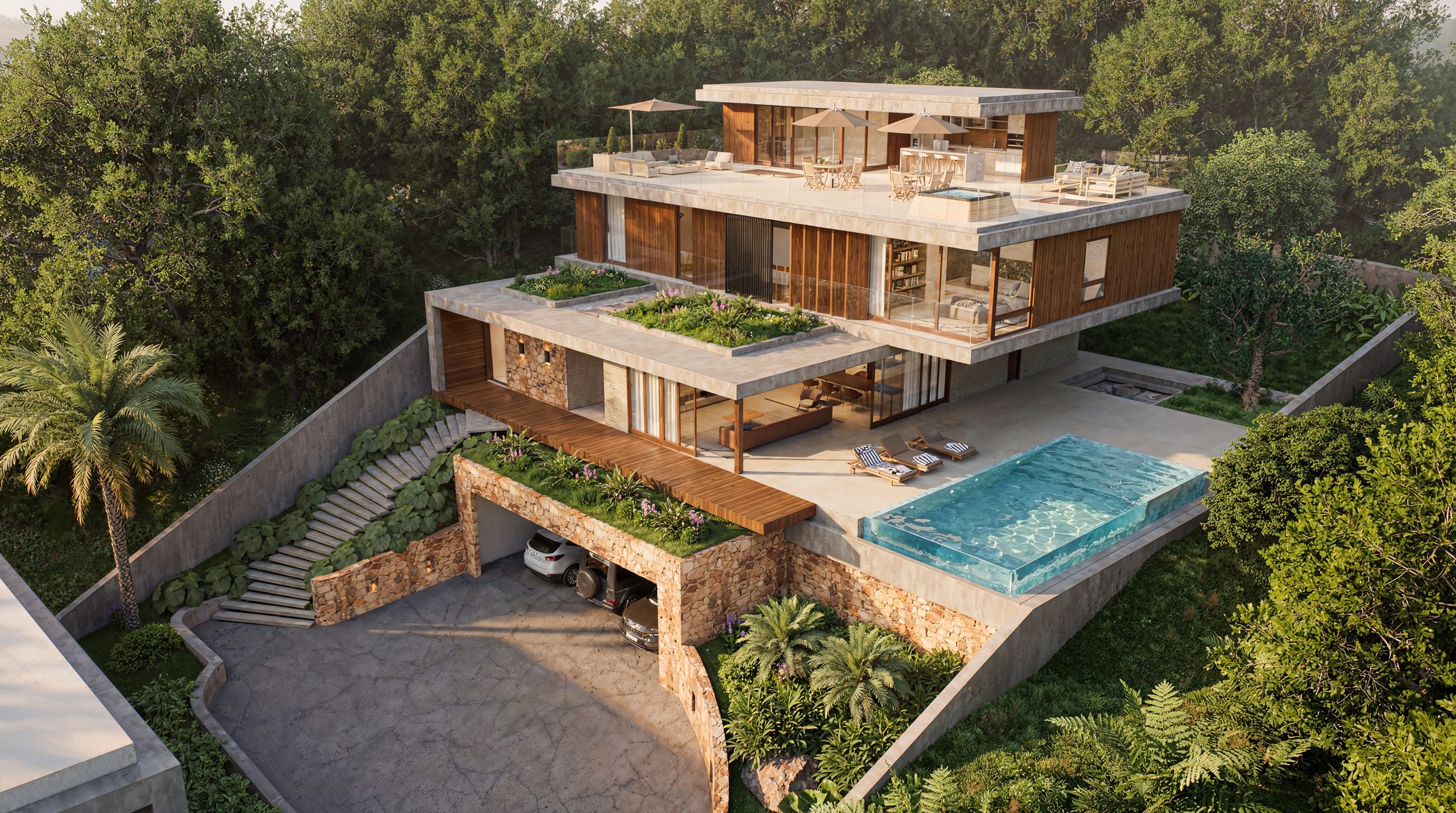 Arquitetura residencial Rosa Locks